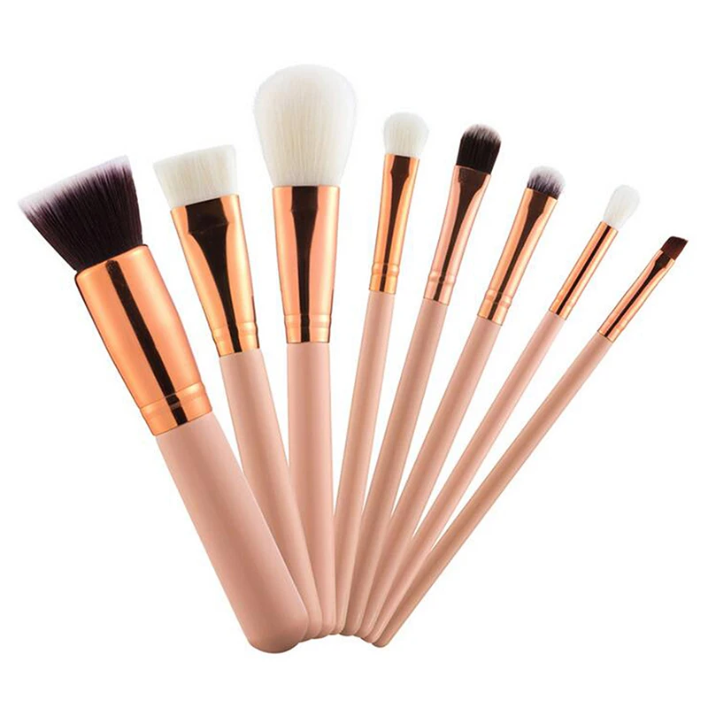 Профессиональный макияж глаз кисти набор 8 шт натуральные волосы контур теней