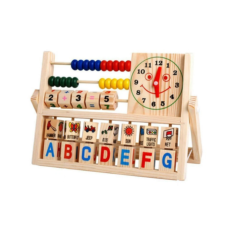 ABWE Children Baby Kids Learning Developmental Versatile Flap Abacus Wooden Toys | Игрушки и хобби