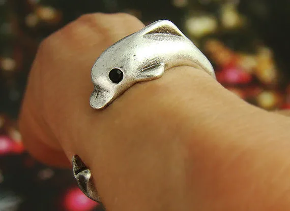 Новейший стиль серебристо-черный кристалл регулируемый свободный размер