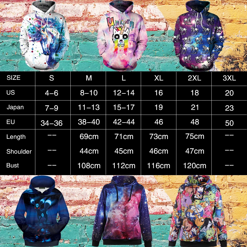 

NADANBAO New Octopus Space Hoodies Sweatshirts Galaxy 3D Printed Pattern Autumn Hooded Women Hoodie
