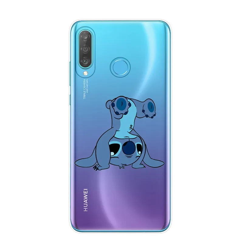 T5976 Чехол для телефона с рисунком стежка, чехол для huawei P8 P9 Lite P10 P20 P30 Lite Pro, Прозрачная силиконовая задняя крышка, мультяшный Мягкий ТПУ чехол s Capa - Цвет: T5976