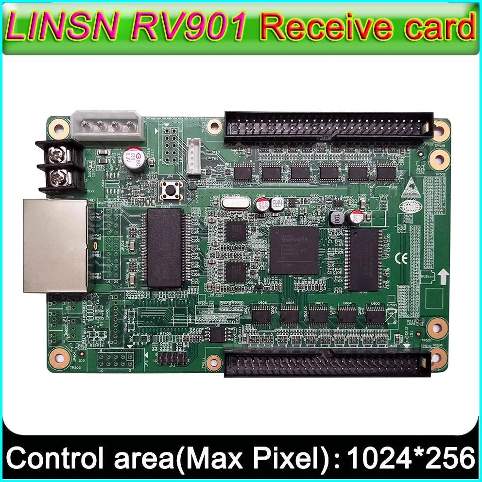 LINSN RV901 полноцветный контроллер экрана светодиодный одного дисплея