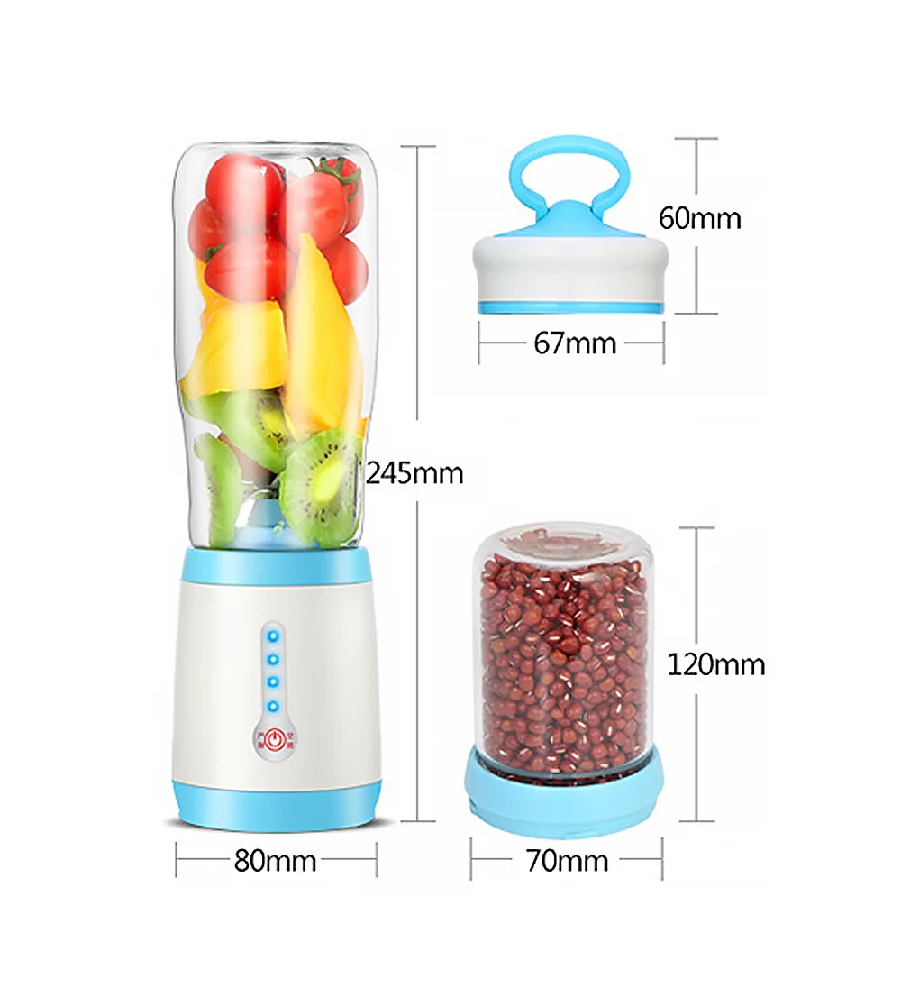 USB Электрический экстрактор сока Мясорубка молочный коктейль фрукты овощи смузи