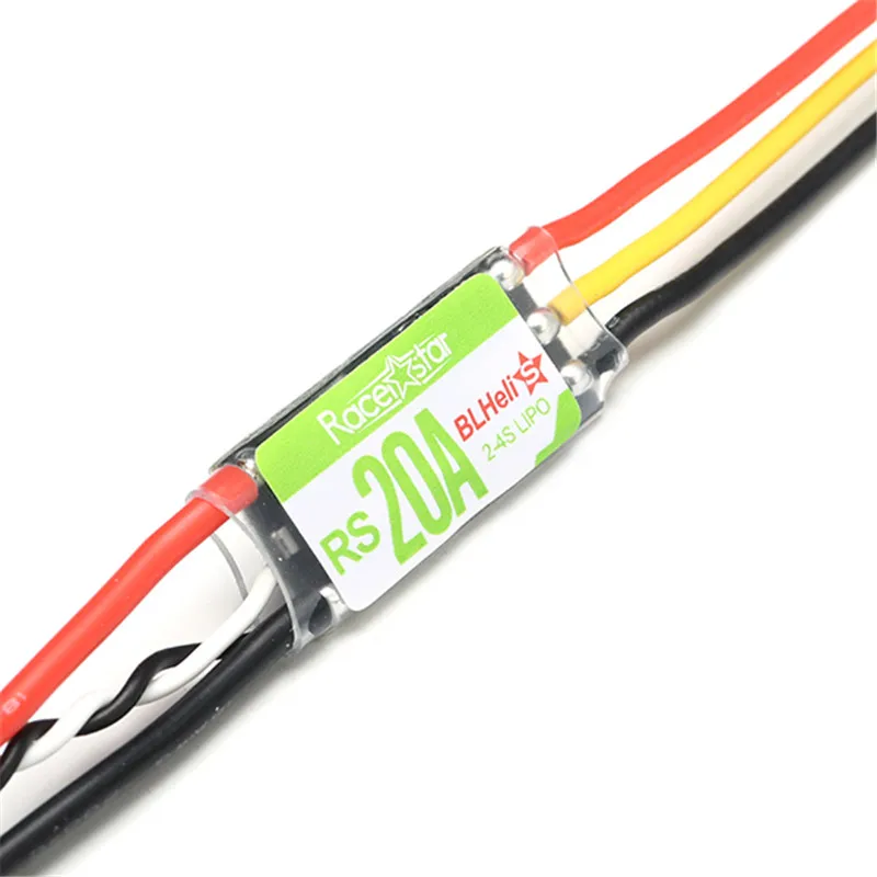 4 шт. 4x Racerstar RS20A 20A BLHELI_S OPTO 2-4S ESC поддержка Oneshot42 Multishot для FPV Racing RC Drone Quadcopter Frame Kit |