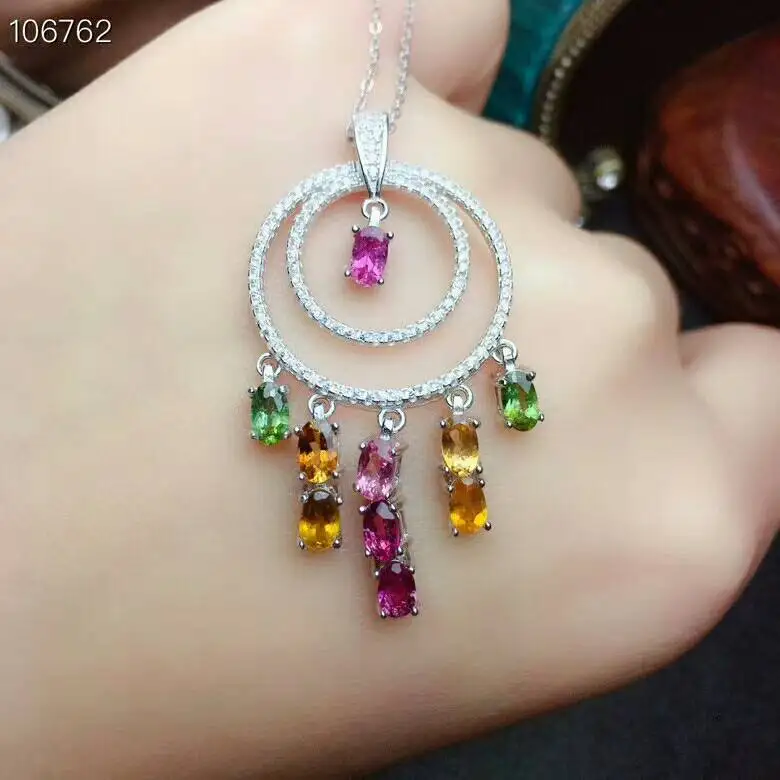 

Колье женское из серебра 925 пробы, с большой подвеской MeiBaPJ