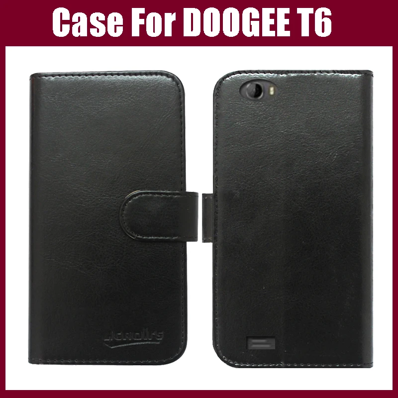 

Чехол-книжка для DOOGEE T6, кожаный, 6 цветов