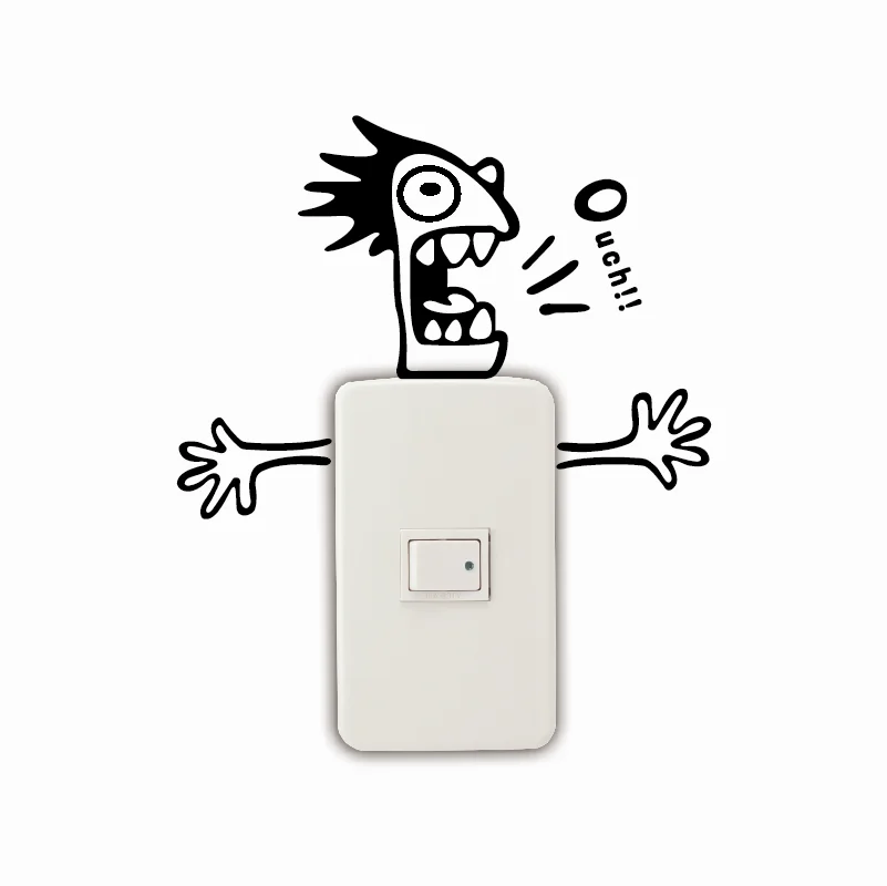 Креативные забавные экспрессии Сменные Наклейки Забавный мультяшный винил