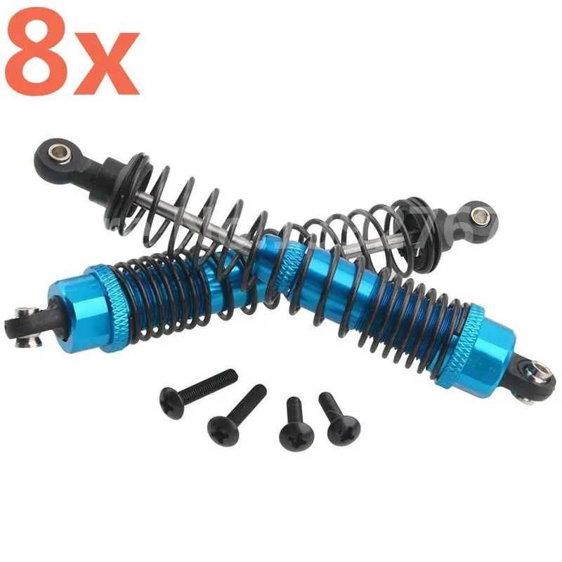 Amortiguador delantero y trasero de aceite de aleaci&oacute;n de aluminio para coche teledirigido, piezas de mejora FS Racing 511168, escala 1/10, Truggy, 8 Uds.-1