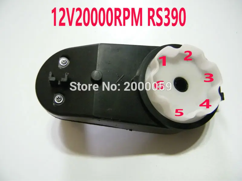 6 зубьев 12V20000rpm RS390 батарея моторизованный дети езды на автомобиль игрушка мотор