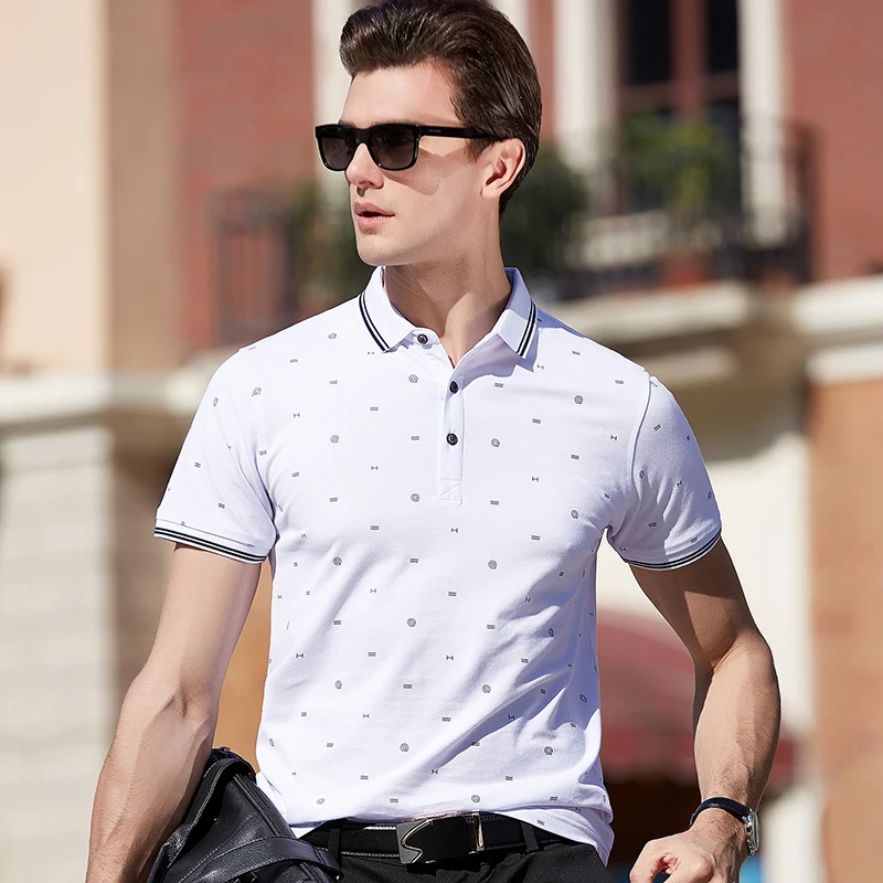 Hollitiger печатные camisa polo masculina Забавный символ хлопок короткий рукав Camisas поло