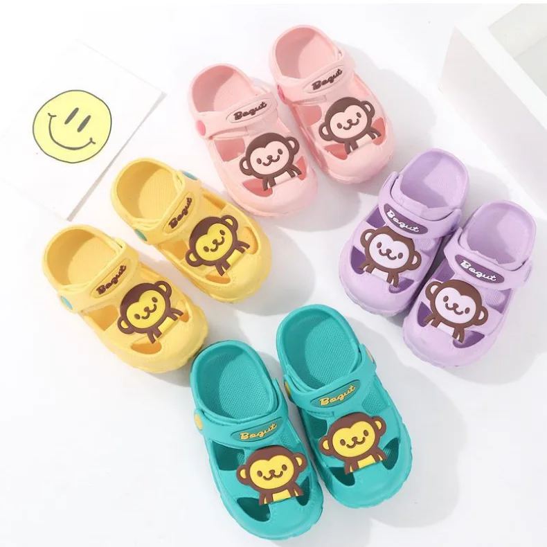 summer Children boys girls EVA Slippers five star Non-slip beach hole shoes different styles 140-180 XQ01