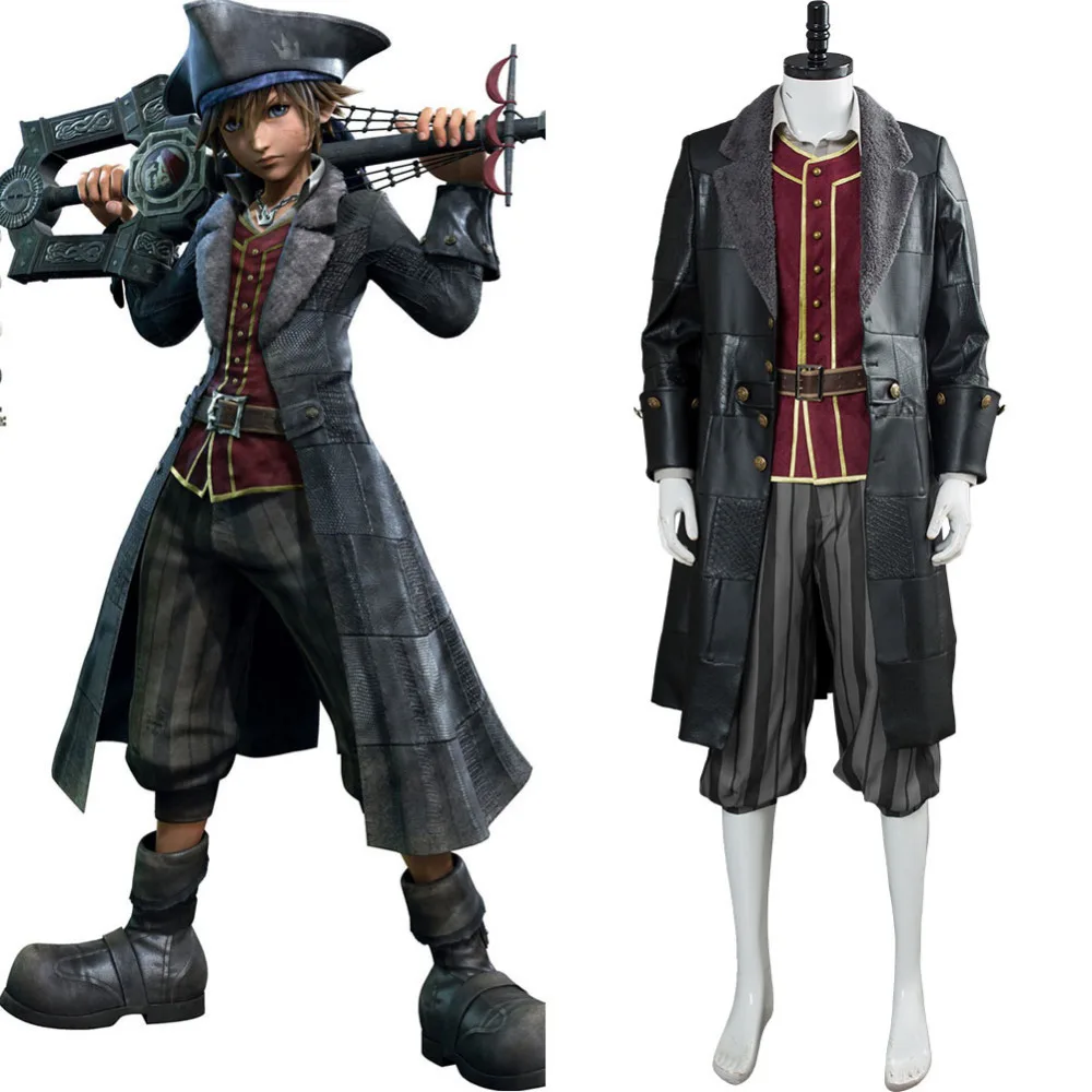 Костюм для косплея Kingdom Hearts 3 костюм пирата сора полный высокого качества