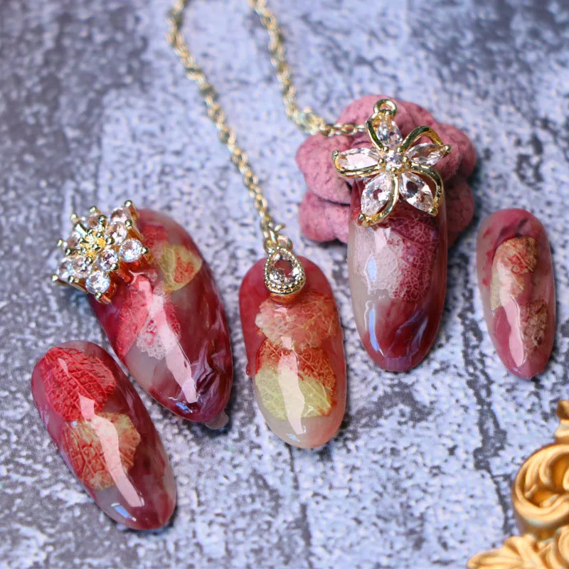 Natural Nail Dried Flowers Decoration Mix Dry Flower And Leaf Decor 3D Nail Art Designs Gypsophila Manicure Accessories