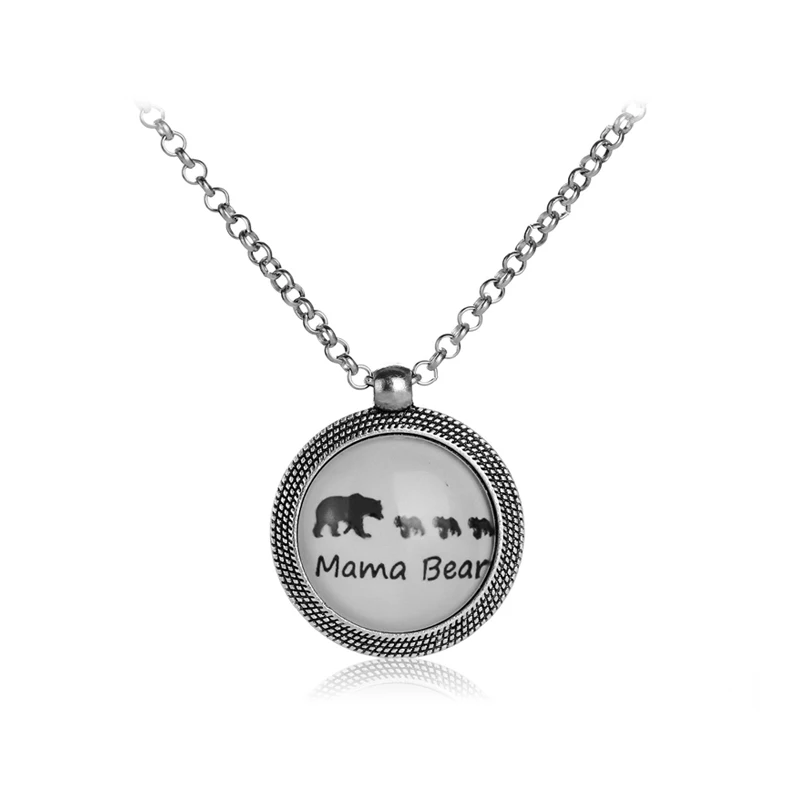 Светящееся ожерелье для мамы и ребенка украшение в виде медведя бара мишки мама