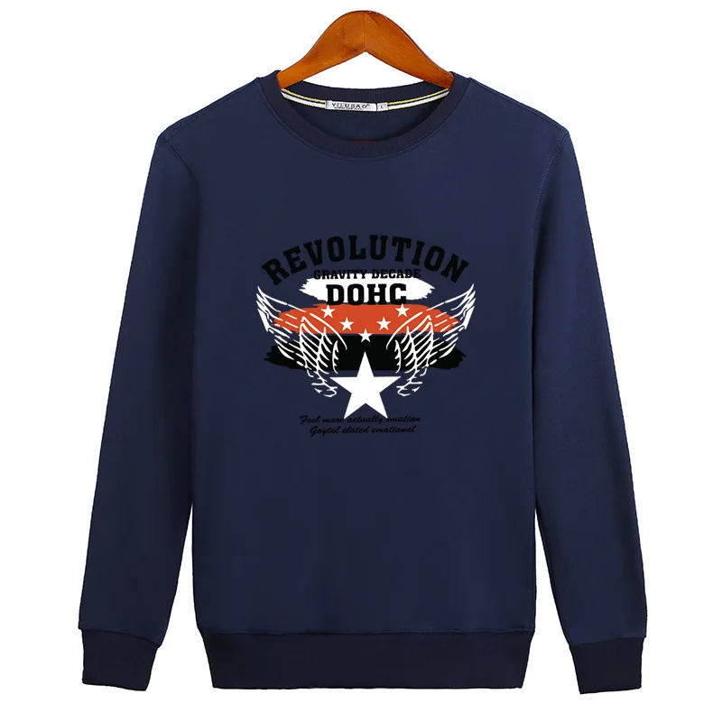 Для Мужчин's свитшот с принтом в виде надписи пуловер Хлопок вязаная рубашка