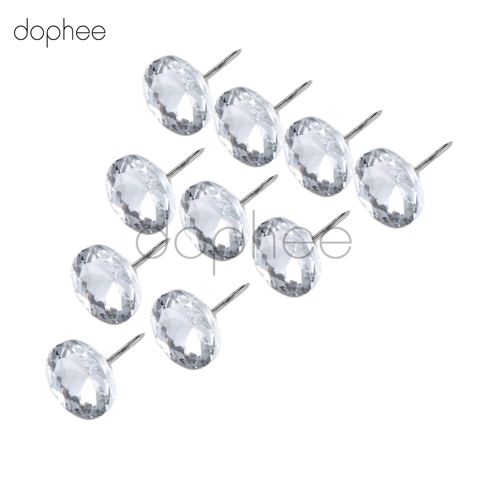 Dophee 10 шт. 20 мм Украшенные стразами пуговицы для шитья для DIY костюмы диван ремесло Вышивание интимные аксессуары