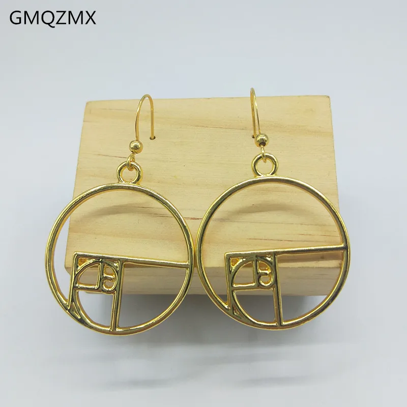 

Hot simple 3 color round earring, geometric jewelry earring, 3 color geometric pendant, wearable mathematics Female accessories