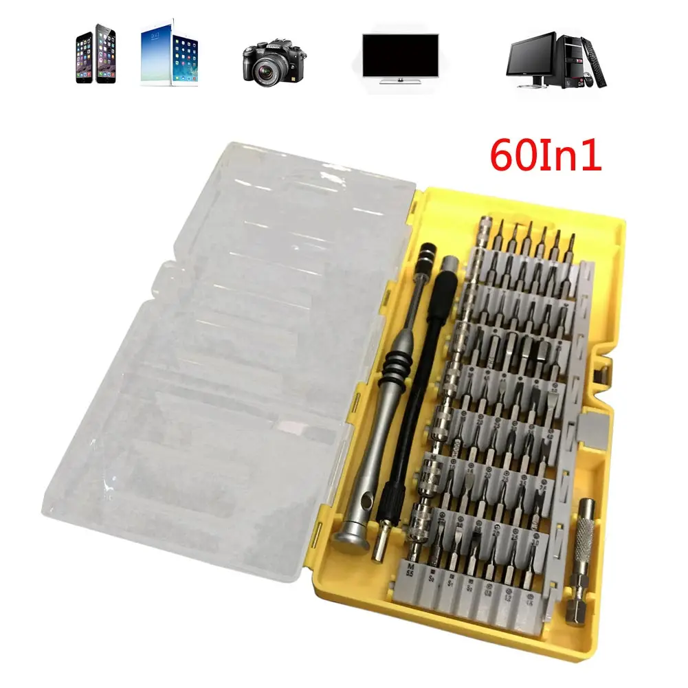 60 в 1 многофункциональная электронная Прецизионная отвертка Nutdriver бит мобильный