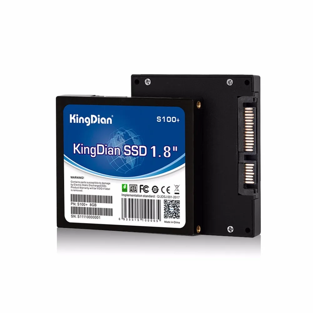Внутренний жесткий диск KingDian 1 8 SATA SATA2 твердотельный SSD Гб (S100 + 8G)|disk on module sata|ssd raidssd