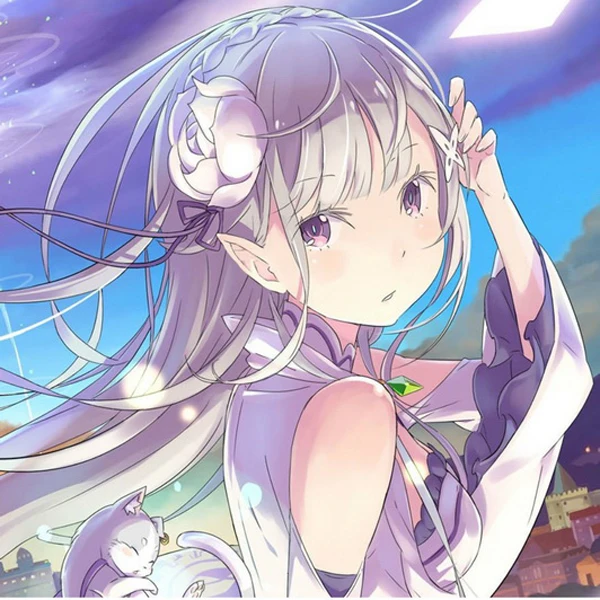 Окт. Подарок Новинка Стильный домашний текстиль Re:ZERO Аниме Эмилия 2WT 2way