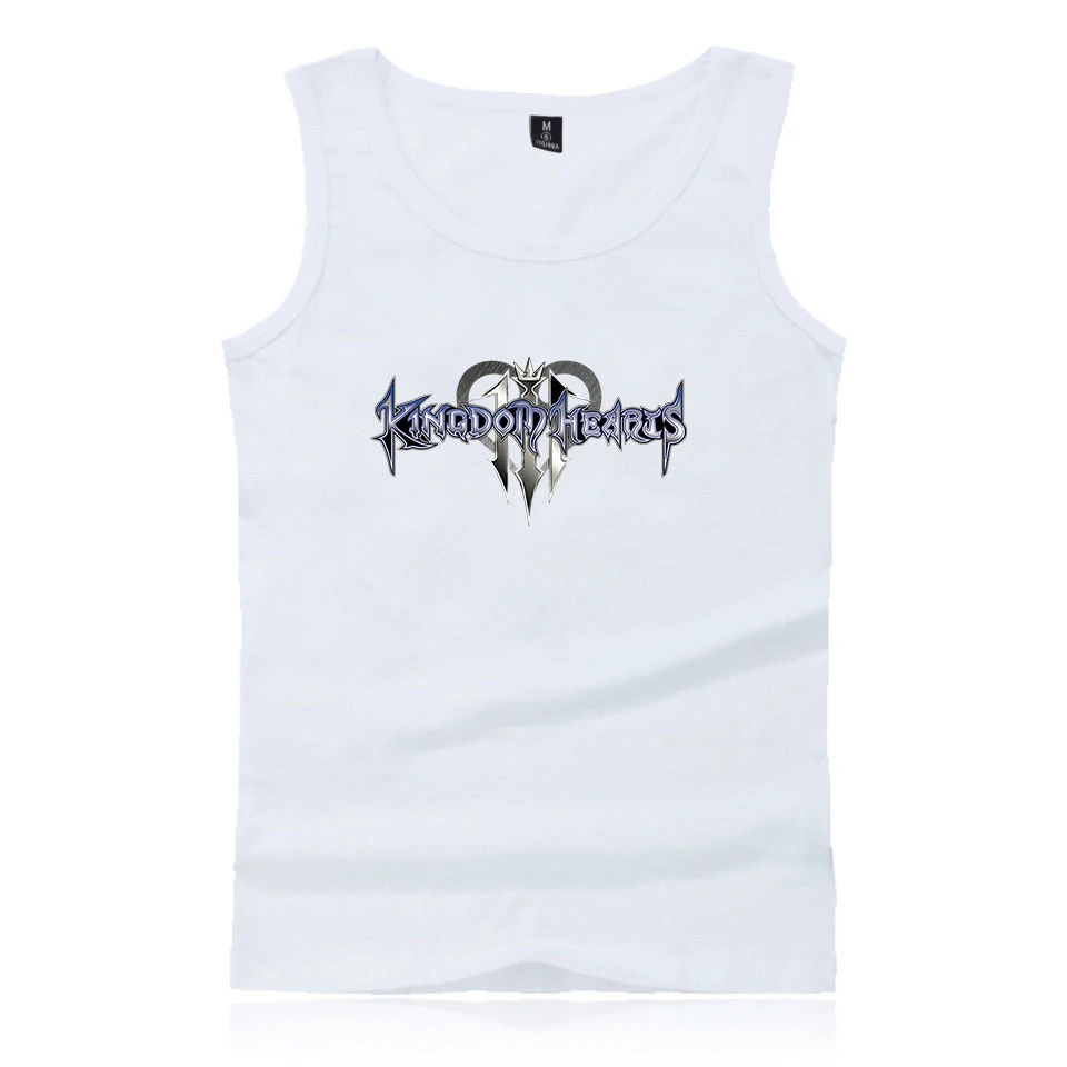 Мужская дышащая спортивная рубашка Kingdom heart Облегающая майка для бега и фитнеса