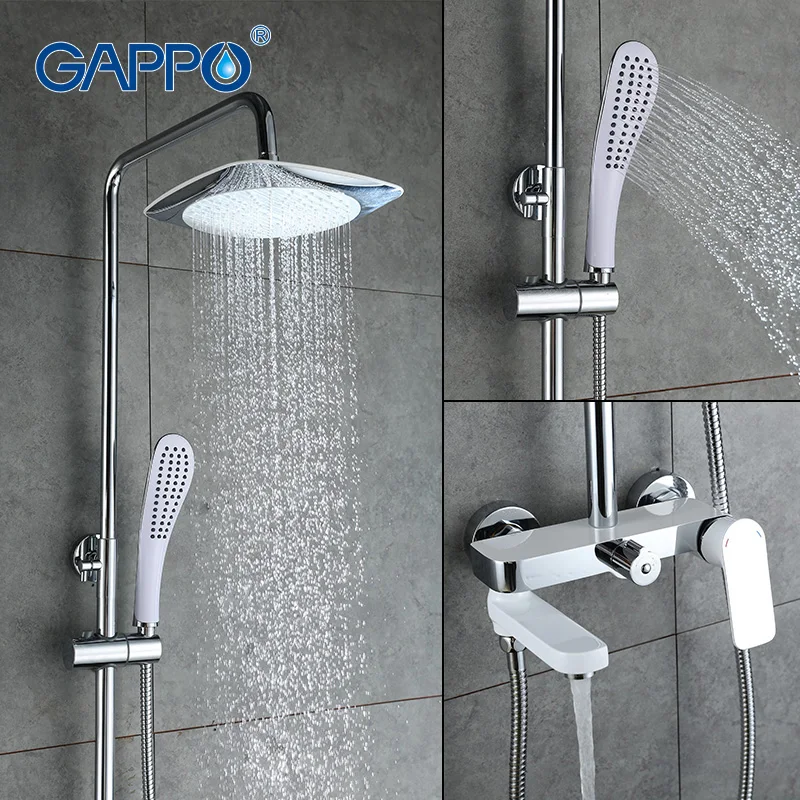 Настенный смеситель для душа GAPPO латунный кран Водопад насадка душа|head head|shower heads