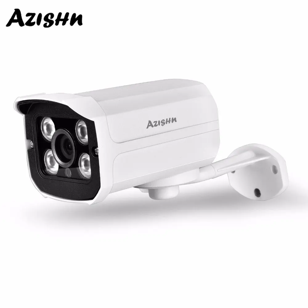 AZISHN безопасности POE IP Камера 5MP HD Пуля Крытый видеонаблюдения Водонепроницаемый