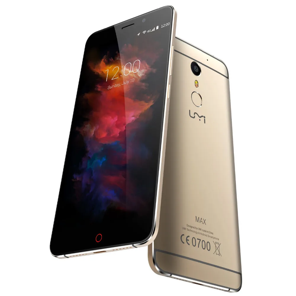 Umidigi UMI Макс смартфон 5 inchMediaTek Helio P10 Octa Core Android 6 0 4000 мАч 3 ГБ + 16 13MP 1080 P отпечатков