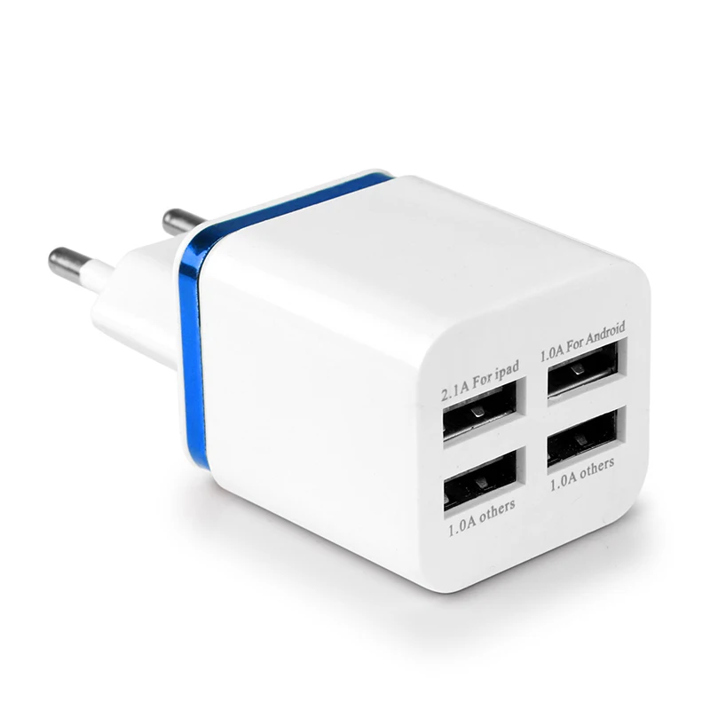 4 порта USB зарядное устройство 5.1A мобильный телефон для быстрой зарядки