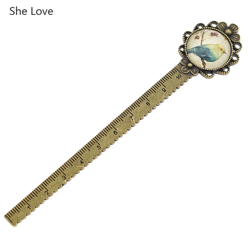 Bird She Love 1 шт./лот 10 см винтажная Цветочная птица швейная линейка мини лоскутное шитье линейка набор инструментов - Цвет: Bird