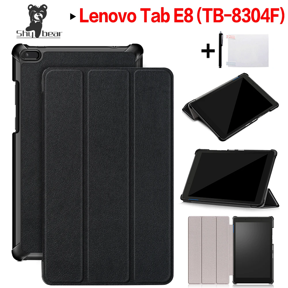 Чехол из искусственной кожи для нового lenovo TAB E8 TB-8304 Tri-Fold Stand откидная крышка чехол