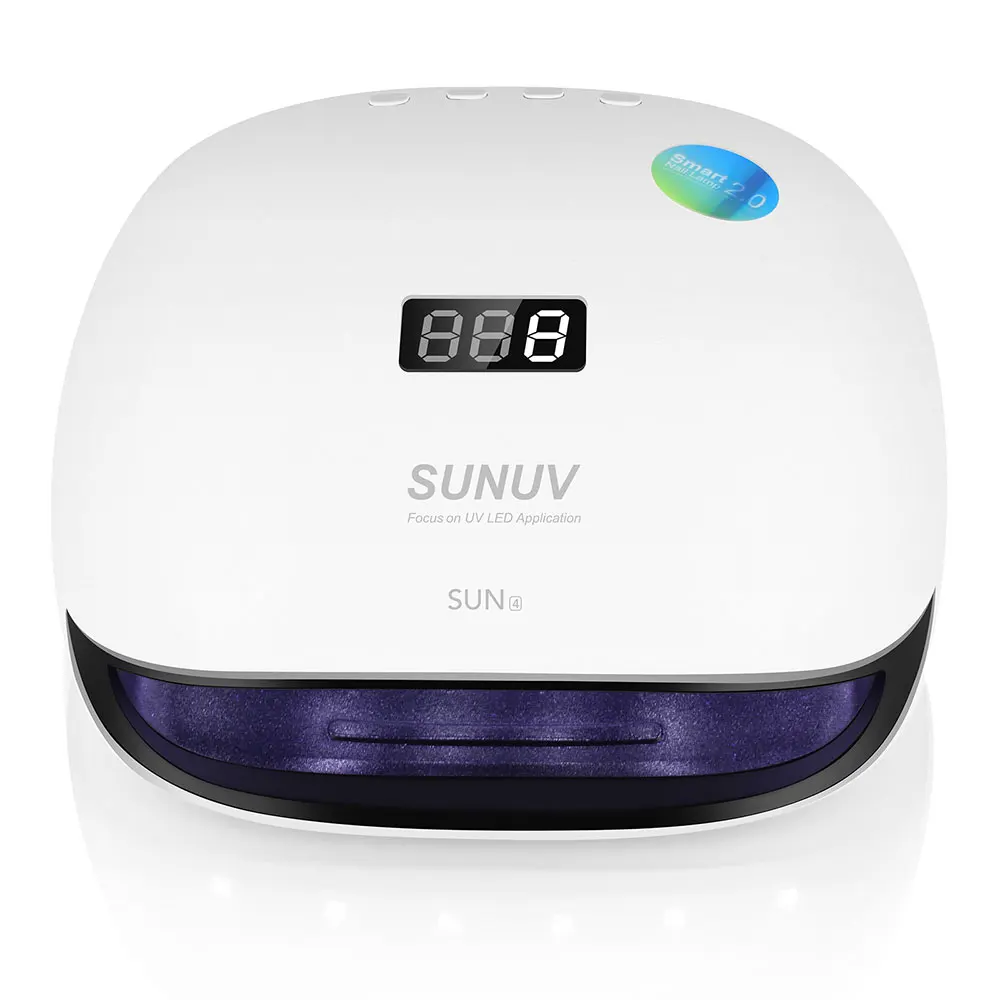 SUNUV SUN4 48 Вт УФ светодиодная лампа для сушки ногтей с ЖК дисплеем Съемная основа