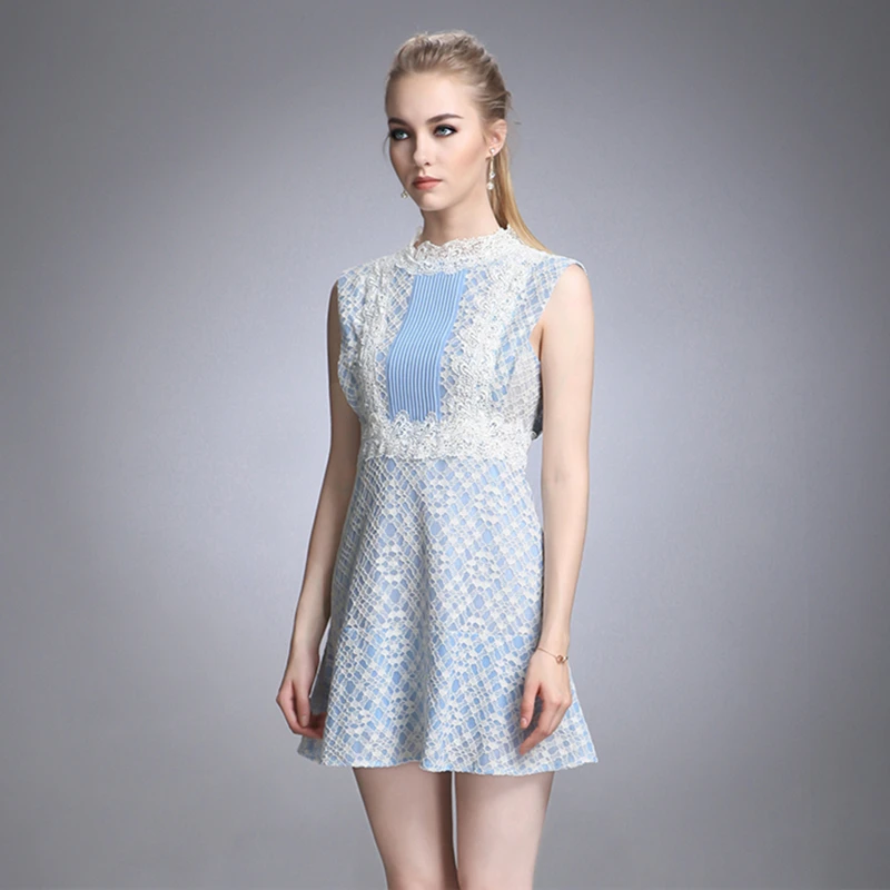 2018 женские новые летние сексуальное кружевное платье с цветочным рисунком