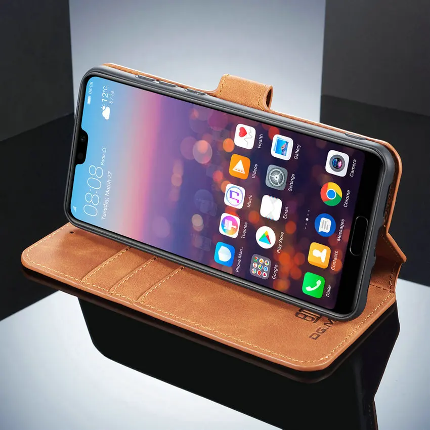 DG. MING чехол для телефона для huawei P20 Pro винтажный кожаный чехол-кошелек для huawei P20 Lite Nova 3E чехол s Флип-книжка Coque Funda Stand