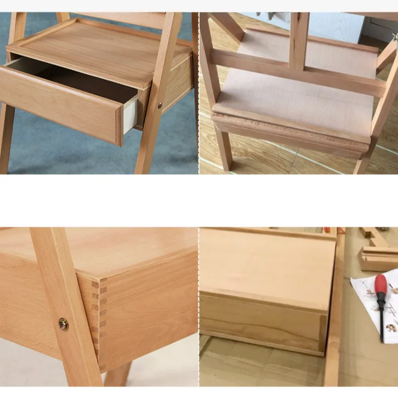 Easel Caballete трехслойная стойка с выдвижным ящиком для художника масляная краска