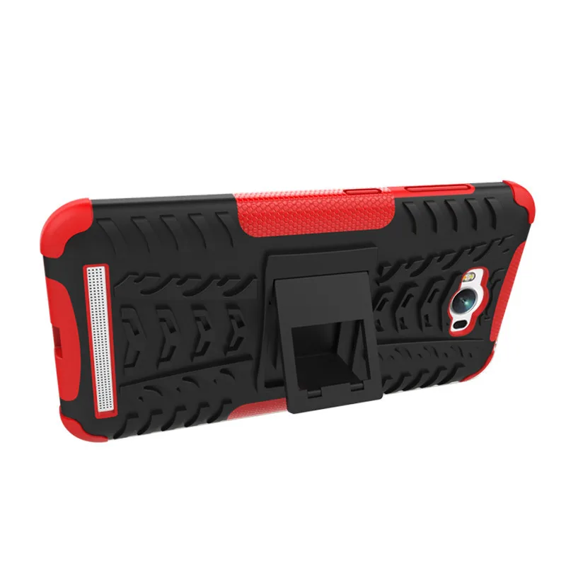 For Asus Zenfone Max ZC550KL 5.5inch Phone Case 2in1 Dual Layer Kickstand Heavy Duty Armor Shockproof Hybrid Silicone Back | Мобильные