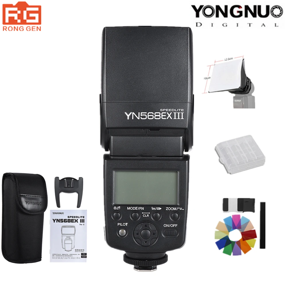 YONGNUO YN568EX III YN-568EX III ttl Беспроводная HSS Вспышка Speedlite для Canon Nikon DSLR камеры совместимый YN600EX-RT II YN568EXII