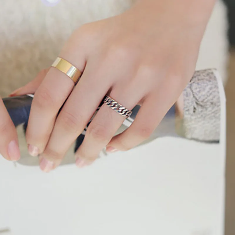 Женский комплект колец с резьбой в стиле ретро|foot ring|fashion rings womenring women |