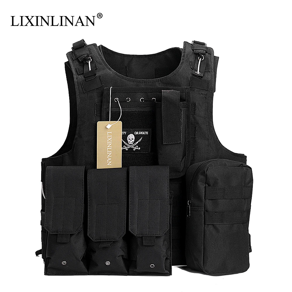 LIXINLINAN военный тактический жилет Molle Combat Assault Plate Carrier 8 цветов CS уличная одежда