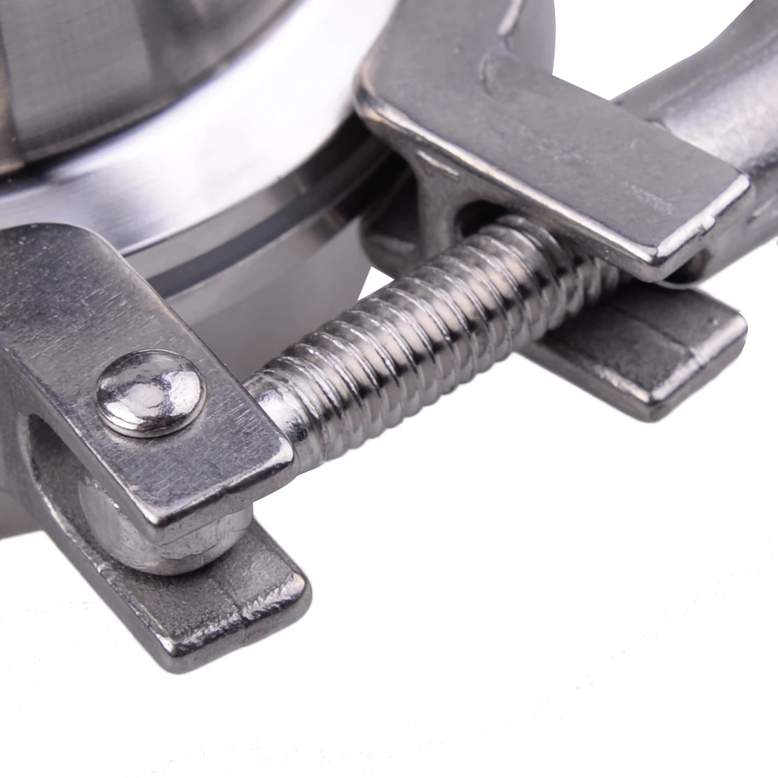 

beler Silver 2.5 inch Stainless Steel 304 V Band Flange Clamp Kit Turbo Exhaust Down Pipe Accessories