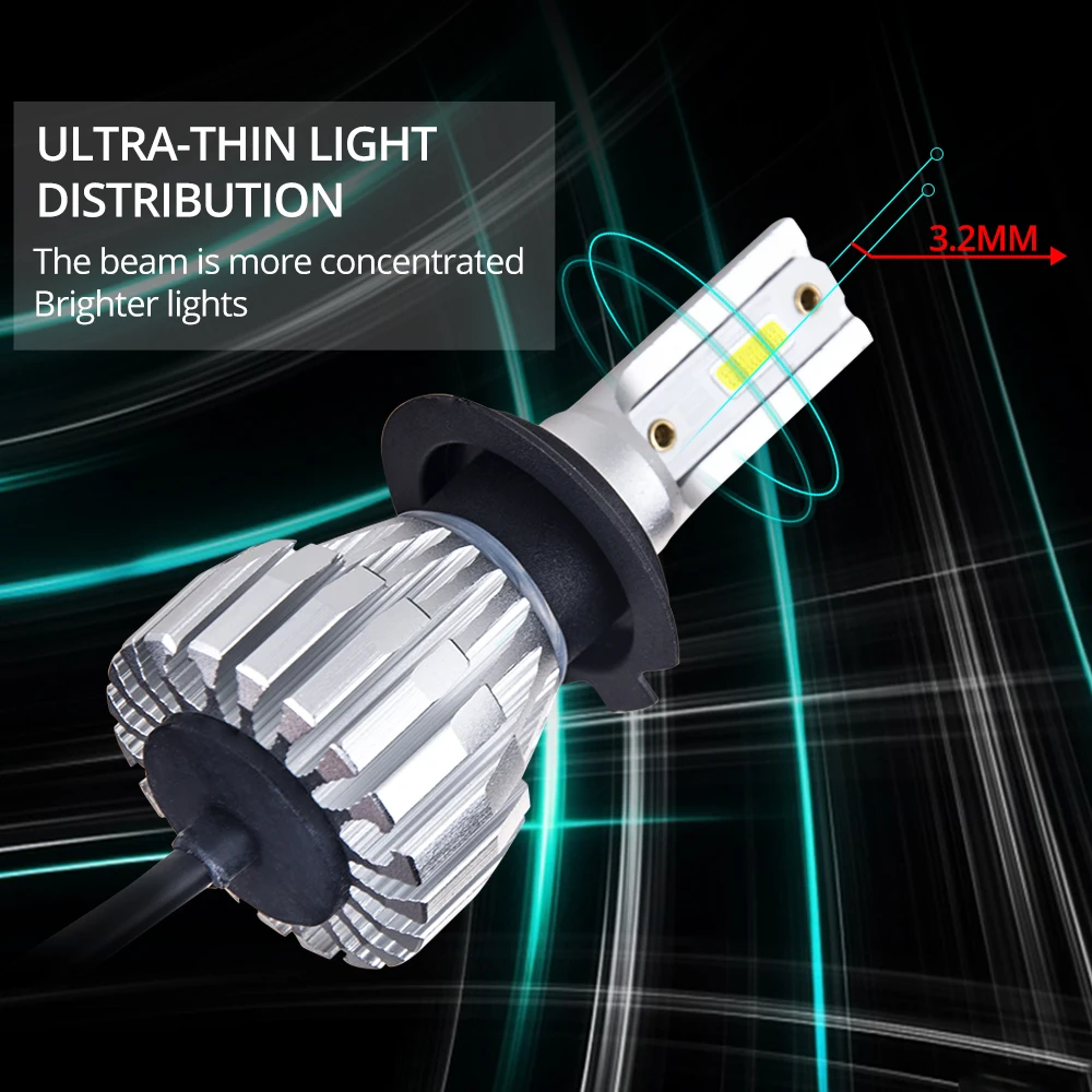 LED Car Lights Auto H4 Luces Led Para H11 H1 H3 H7 9005/hb3 9006/hb4 Fog Lamp 50w 8000lm Light Bulbs For Cars | Автомобили и