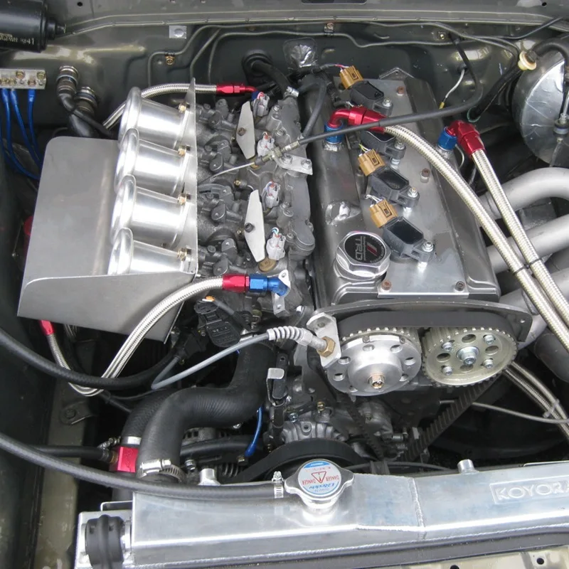4 шт. AE86 Corolla GTS скорость V-stacks воздухозаборник V стек добавить мощность лошади 20 в 4AG