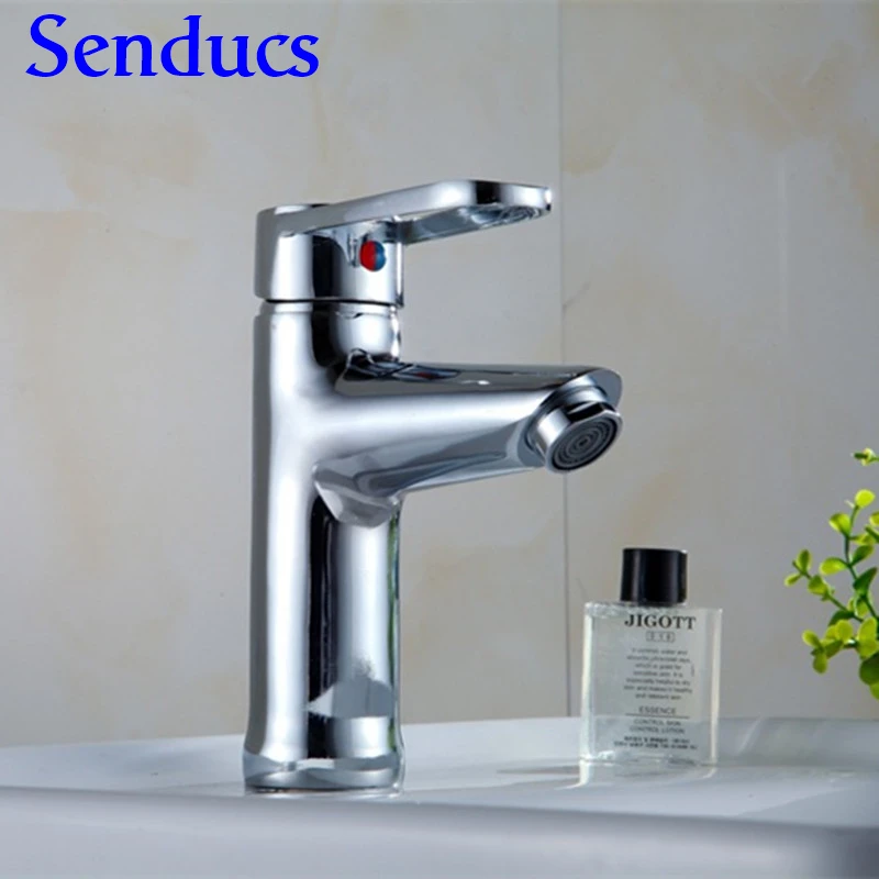 Бесплатная доставка полированный хромированный кран для раковины с Цинковым