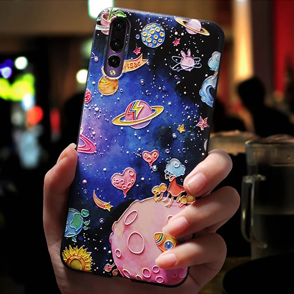 Милый мультфильм с рисунком чехол для телефона Huawei p20 P10 Lite Pro Чехлы ультратонкий