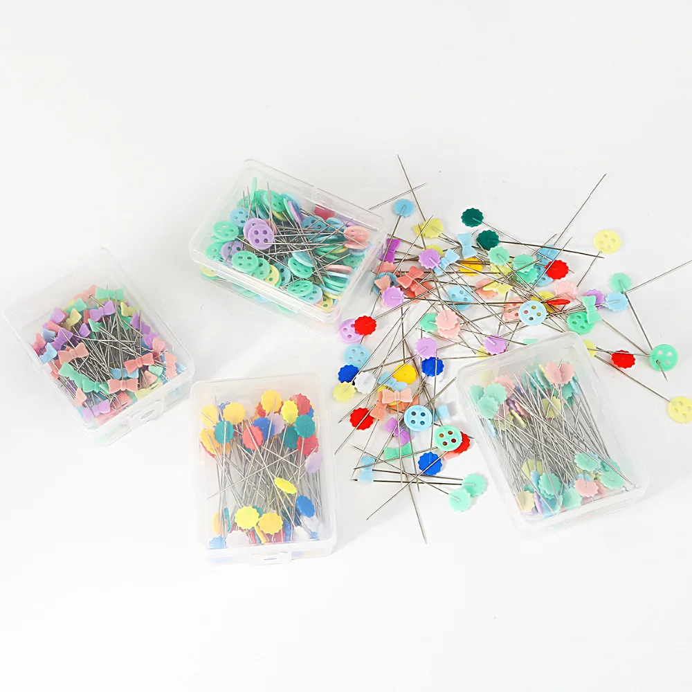 100pcs/box DIY Crafts Jewelry Findings Patchwork Pins Needles Dress Making Weddings Corsage Florists Sewing Pin with box | Украшения и