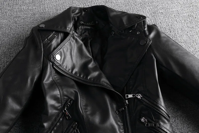2018 Акция Chaquetas De Cuero Mujer кожаная куртка для женщин 2xl 3xl женская из искусственной