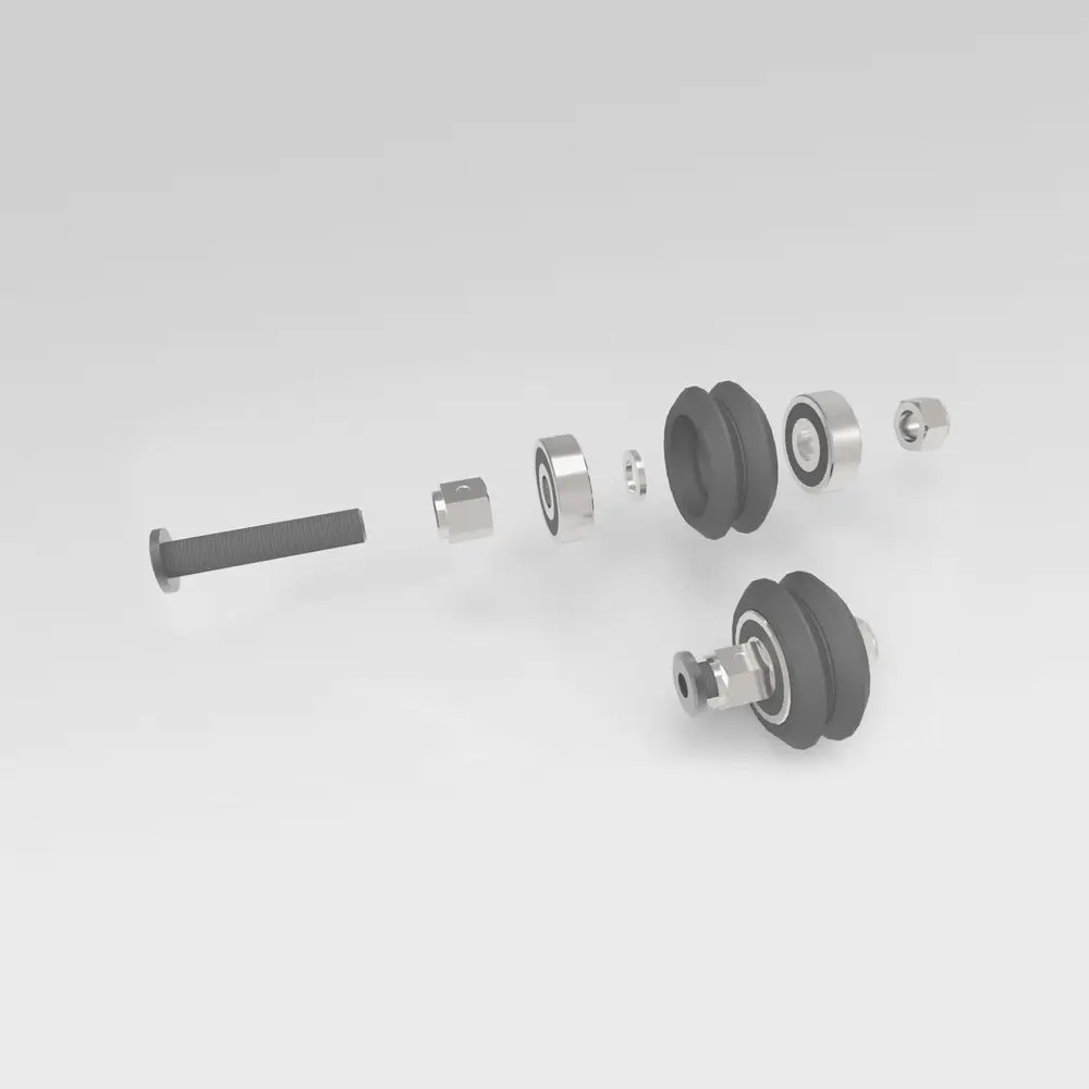Funssor 10 комплектов двойной V Delrin комплект колес/набор слот линейная экструзия для 3D