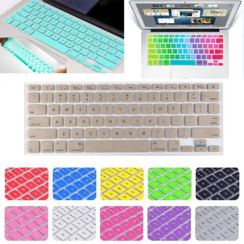 2в1 прозрачный/матовый защитный чехол для Macbook Air 13 3 11 6 15 4 + силиконовый клавиатуры