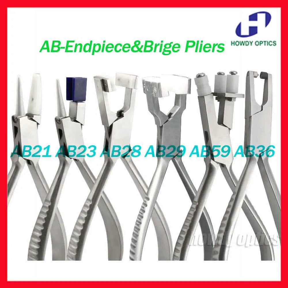 Качественные плоскогубцы для очков AB Endpiece & Bridge AB21 AB23 AB28 AB29 AB59 AB36 бесплатная