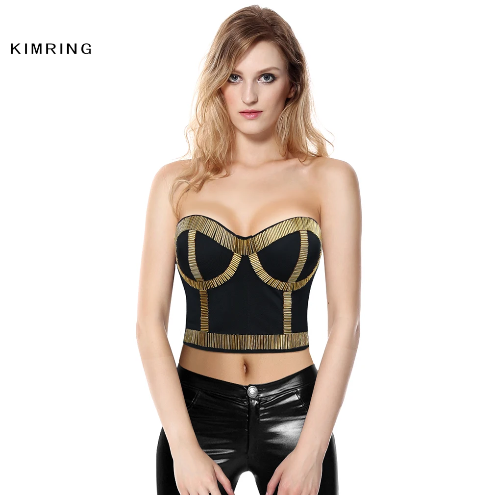 Женский корсет kimbing металлический в рок стиле|corset bra|corset xsnightclub shoes |